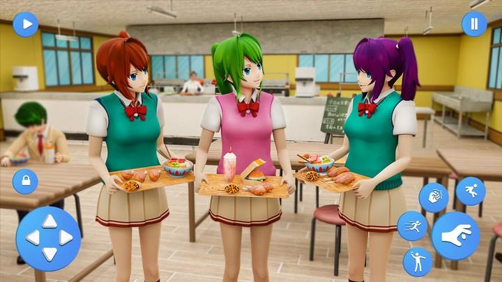 Anime Highschool Girl Life Sim Zrzut ekranu 2