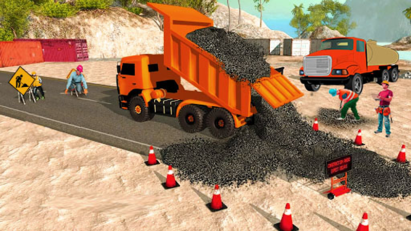 Highway road construction game Ảnh chụp màn hình 3