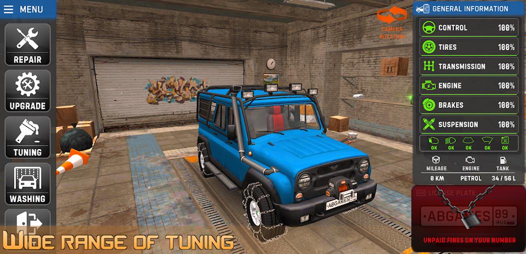 Russian Car Driver UAZ HUNTER Mod 螢幕截圖 2