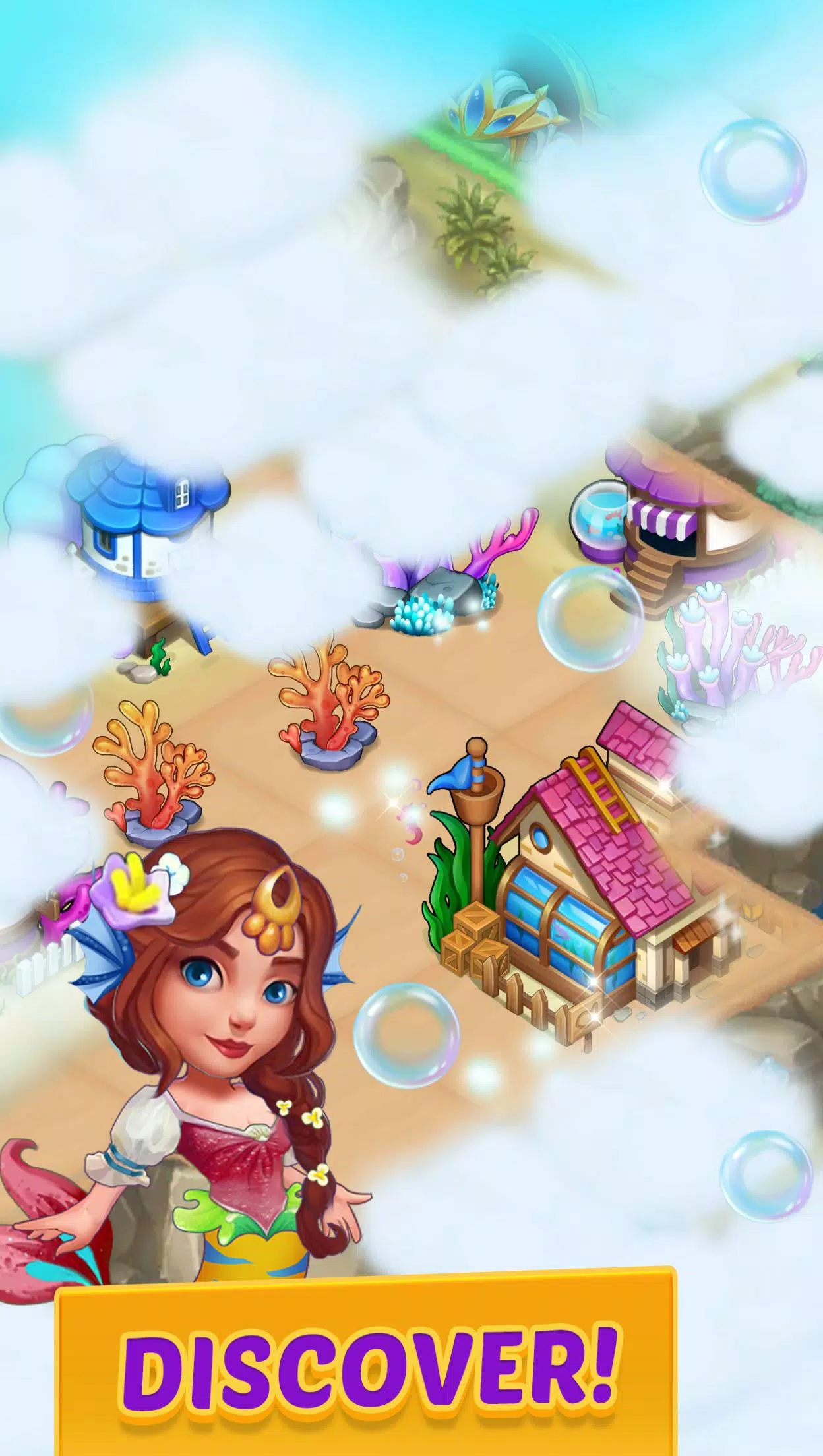 Merge Mermaids-magic puzzles Скриншот 2