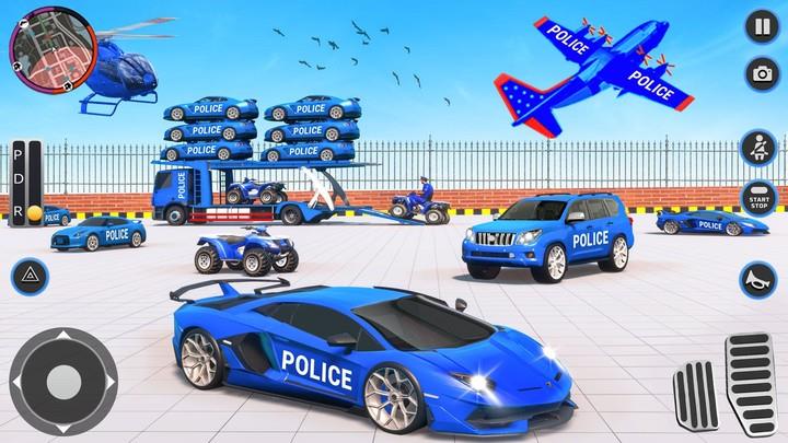 US Police Car Transport Career Tangkapan skrin 1