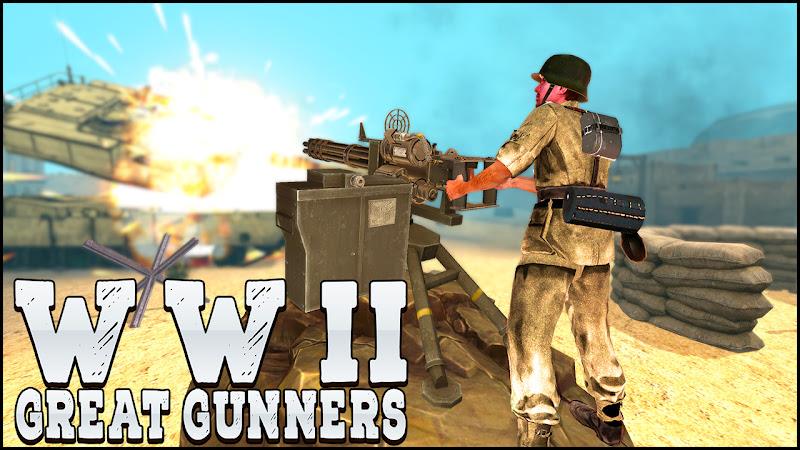 Gunner World War: WW2 Gun Game Screenshot 0