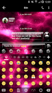 SMS Messages GlassNebula Theme 螢幕截圖 3