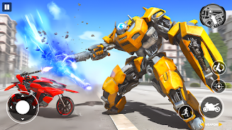 Real Robot Bike Transform Game 스크린샷 0