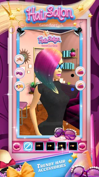 Hair Salon Games for Girls Captura de tela 1