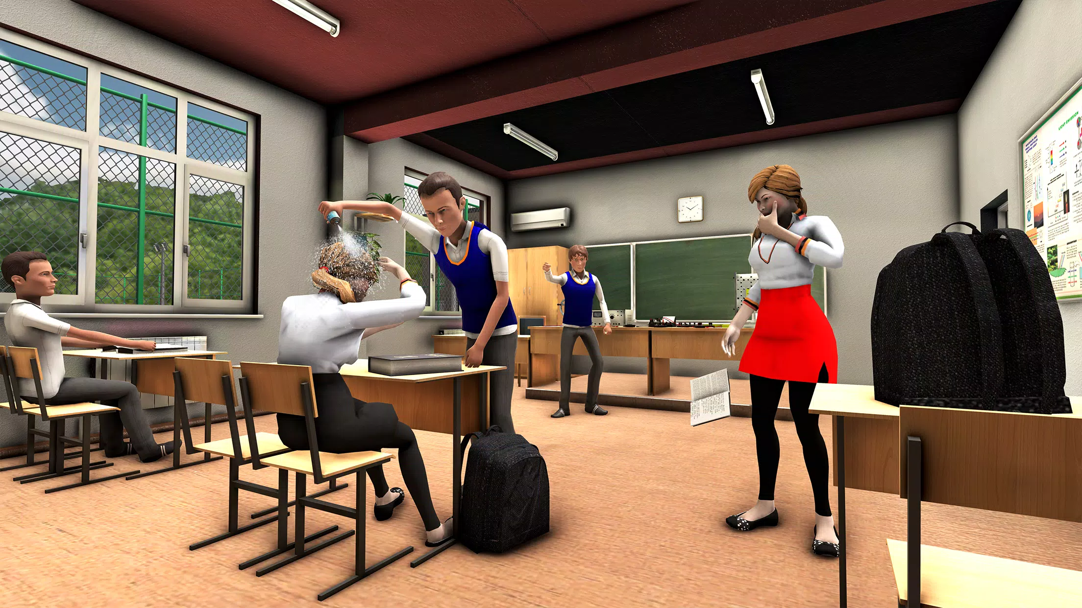 Bad Guys at School: Bad Boy 3D Captura de tela 1