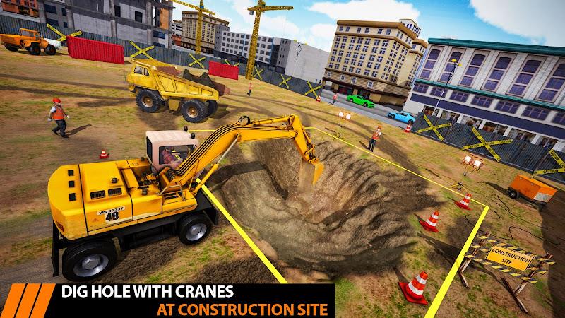 City Construction Excavator 3D Screenshot 1