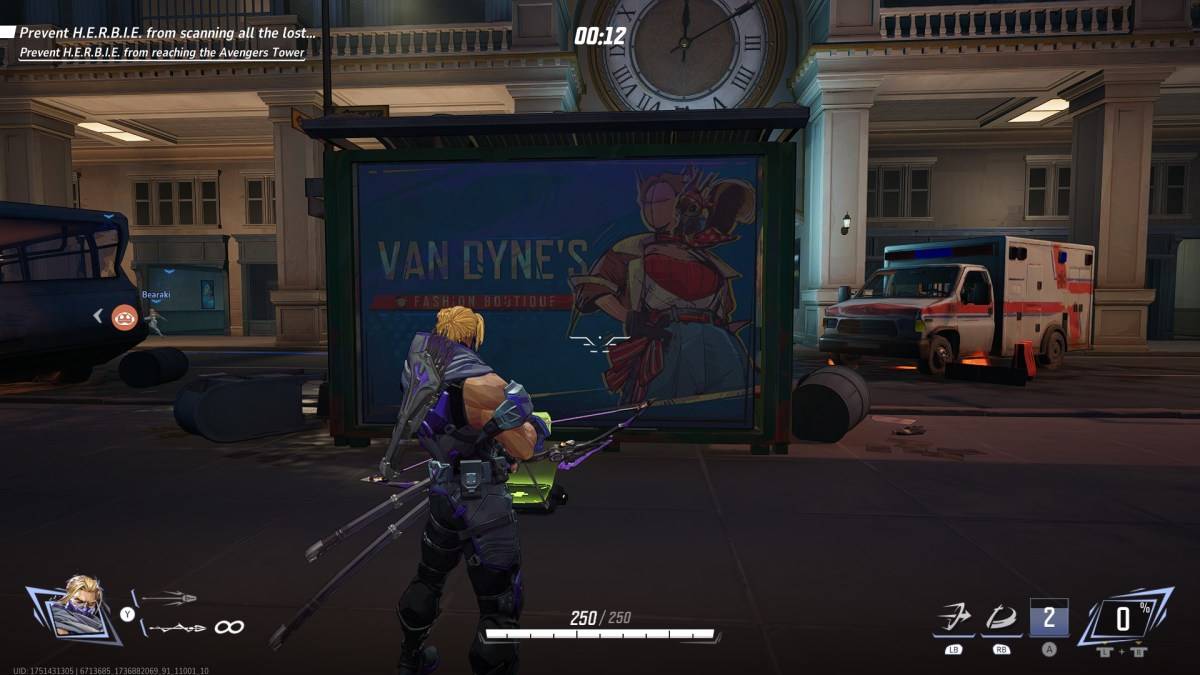 Van Dyne Boutique advertisement in Marvel Rivals Midtown