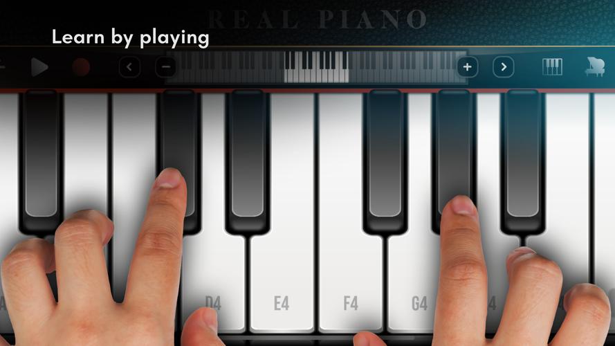 Real Piano electronic keyboard Screenshot 0