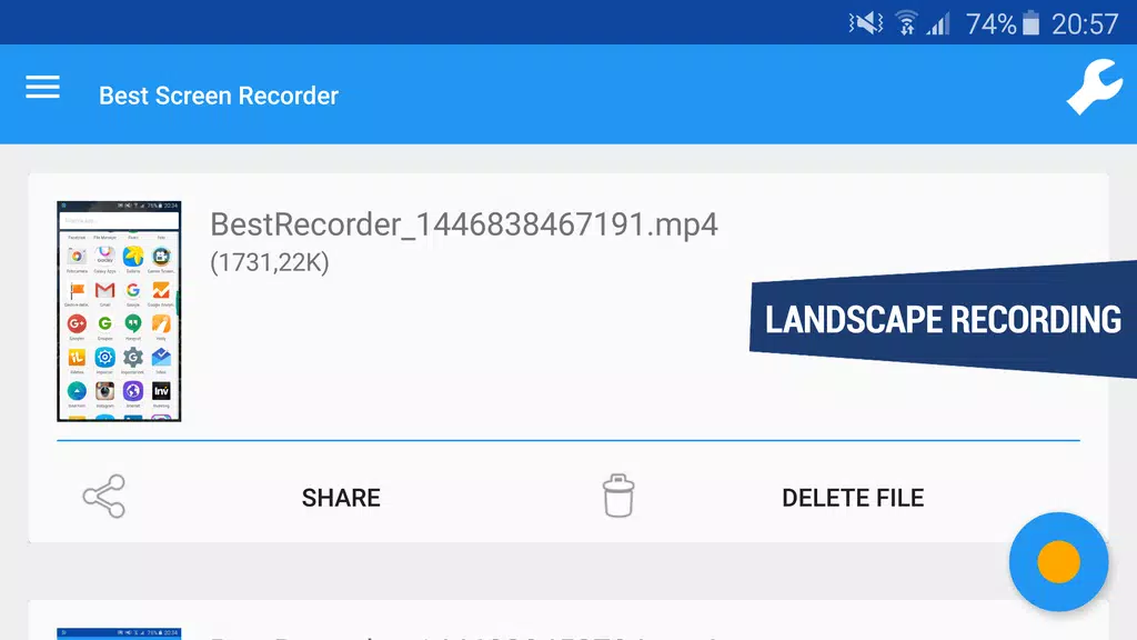 REC HD Screen Recorder No-Root Capture d'écran 2