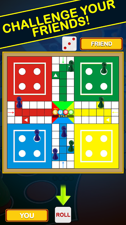 Real Ludo Star King : Board Game ဖန်သားပြင်ဓာတ်ပုံ 2