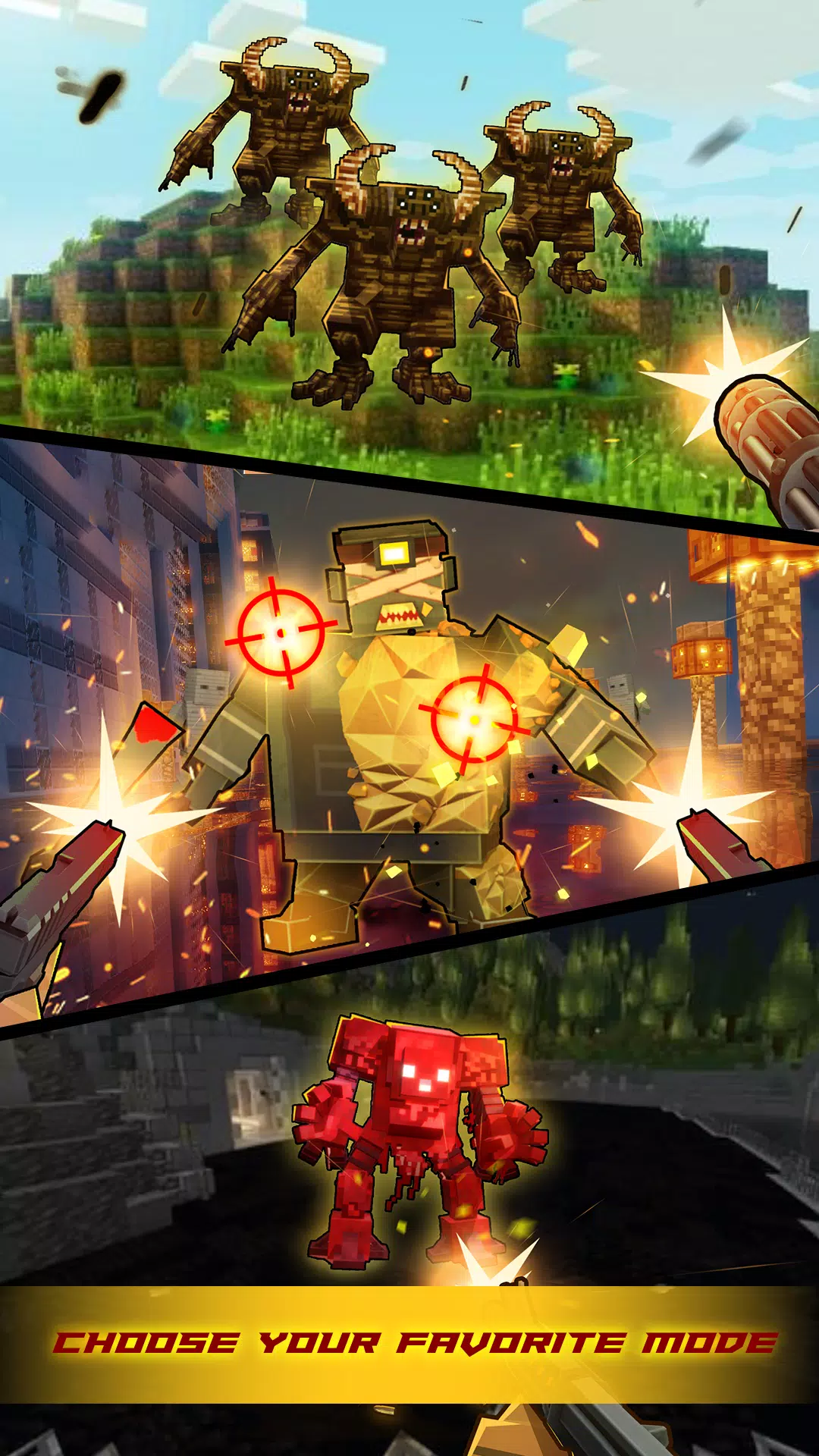 Zombie Craft War: Pixel Gun 3D Captura de tela 2