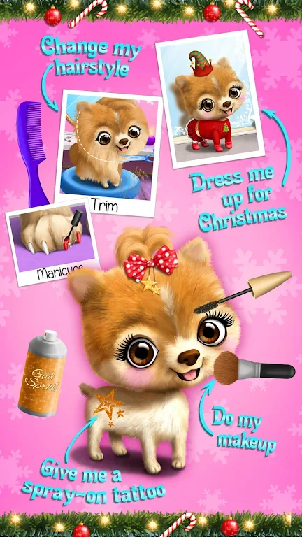 Christmas Animal Hair Salon 2 Скриншот 0