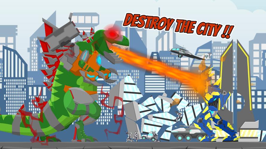 Cyborg Titan Rex: City Rampage 스크린샷 1