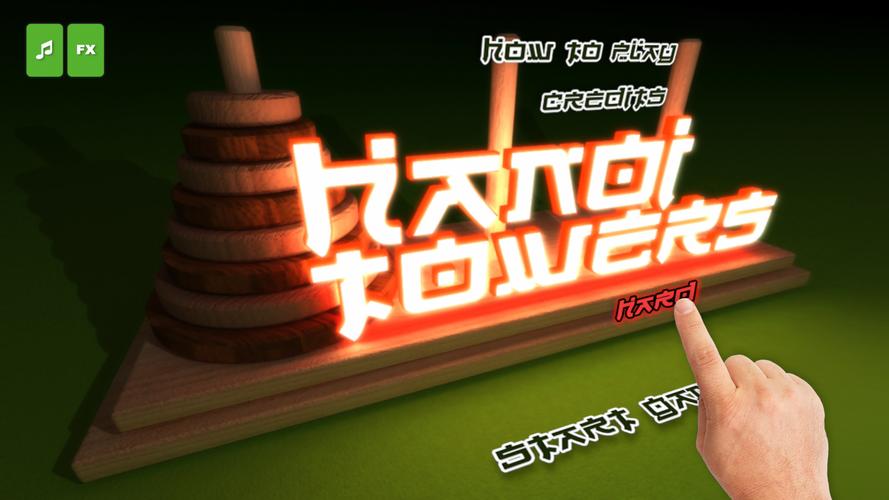 The Hanoi Towers Lite Zrzut ekranu 0