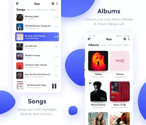 Nyx Music Player ภาพหน้าจอ 1