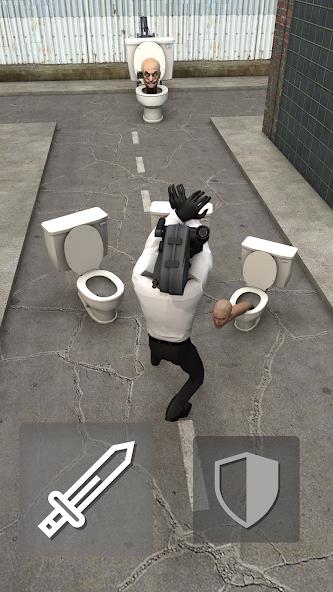 Toilet Fight Mod Tangkapan skrin 0