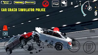 Car Crash Simulator Police 螢幕截圖 1