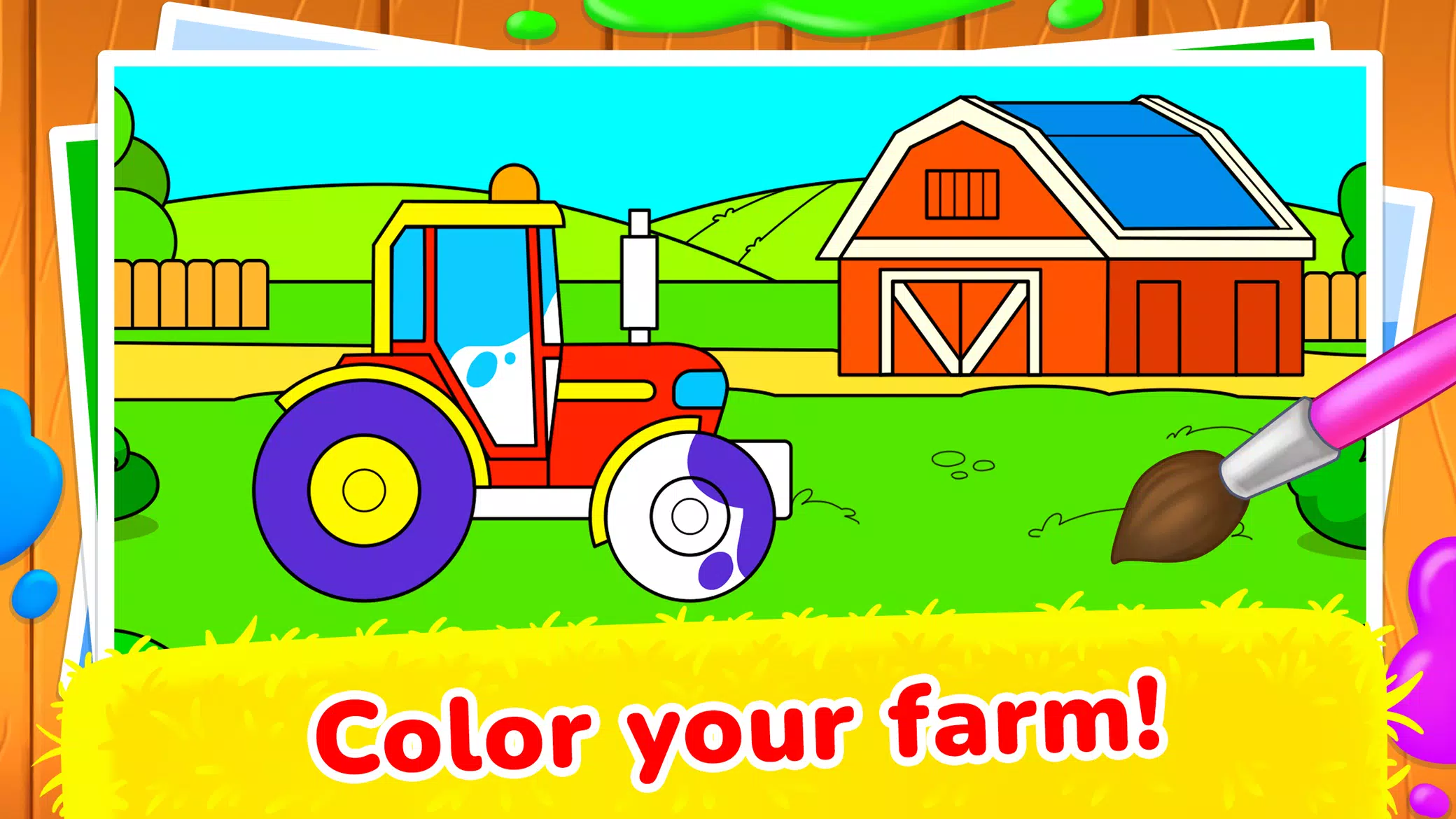 Animal game! Kids little farm! Tangkapan skrin 3