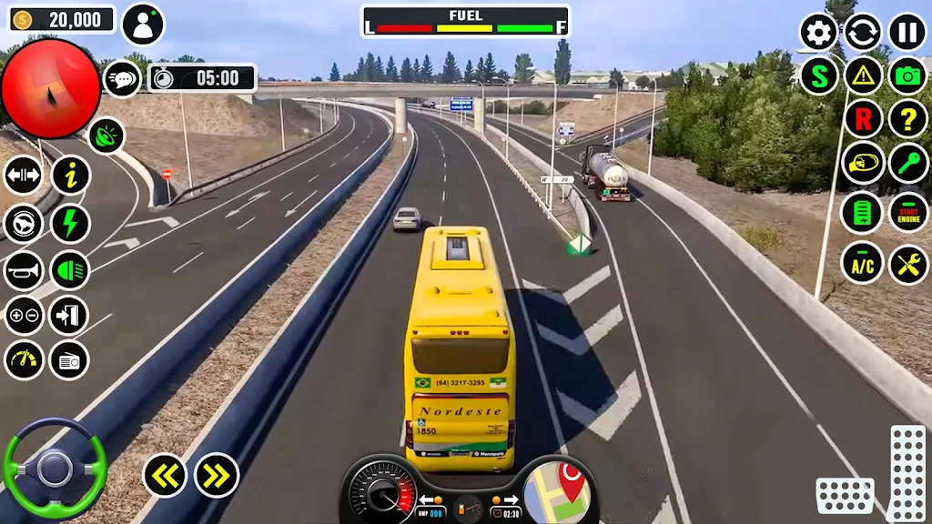 Coach Bus Driving 3D Bus Game स्क्रीनशॉट 2