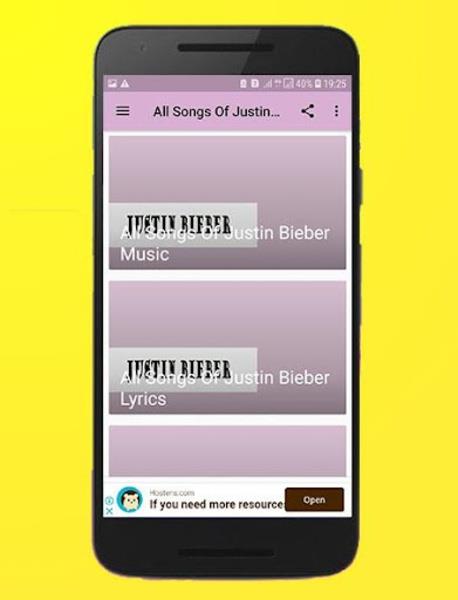 All Songs Of Justin Bieber Offline 스크린샷 2