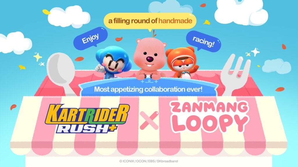 Kartrider Rush+ X Zanmang Loopy adalah kolaborasi yang menyeronokkan dengan kart baru dan 45 item baru!