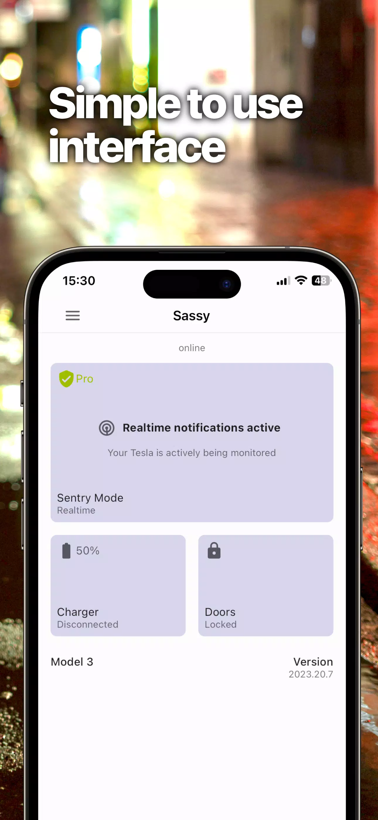 Sentry Pro—Tesla Notifications 螢幕截圖 2