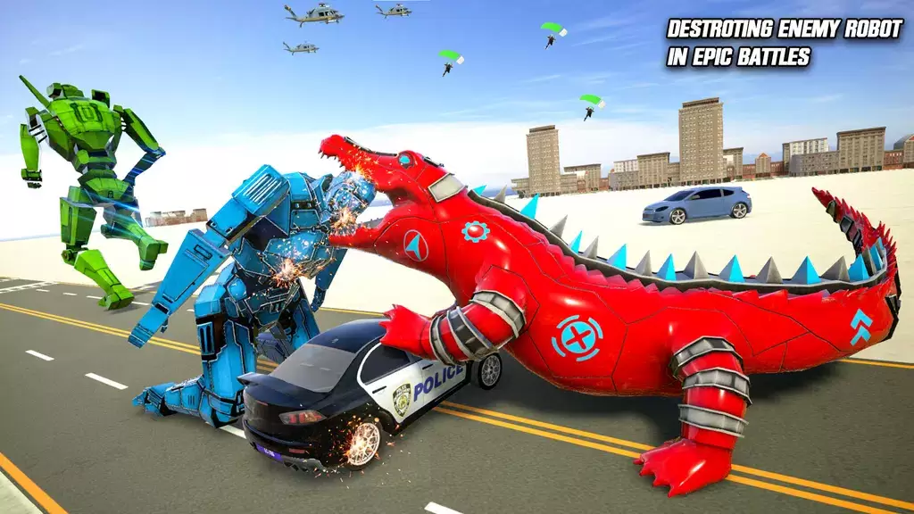 Crocodile Robot Car Transform 스크린샷 2