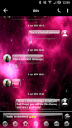 SMS Messages GlassNebula Theme Zrzut ekranu 1