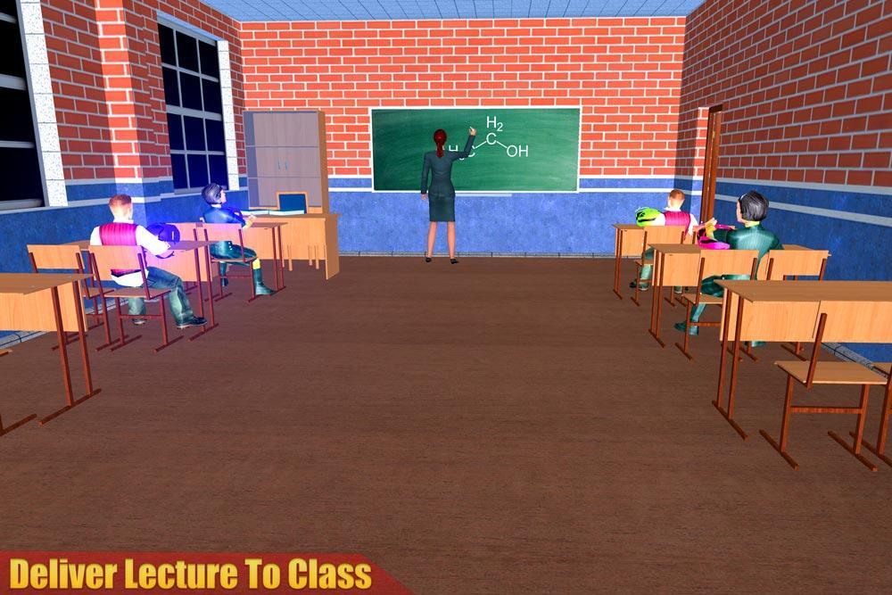 Virtual High School Teacher 3D Скриншот 2