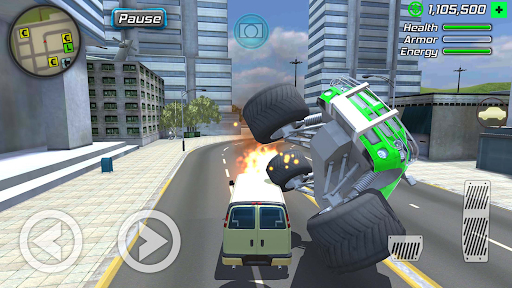 Rope Frog Ninja Hero Car Vegas スクリーンショット 2