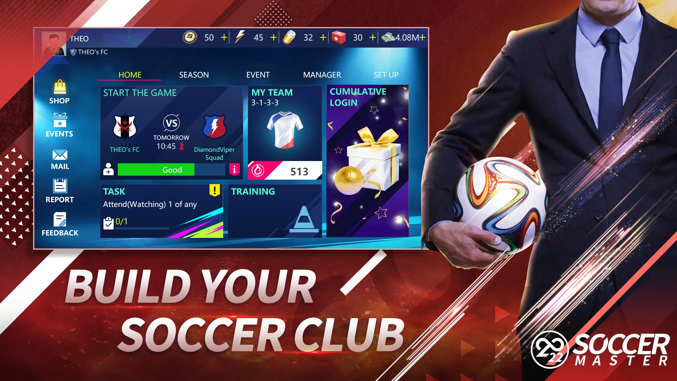 Soccer Master - Football Games ဖန်သားပြင်ဓာတ်ပုံ 0