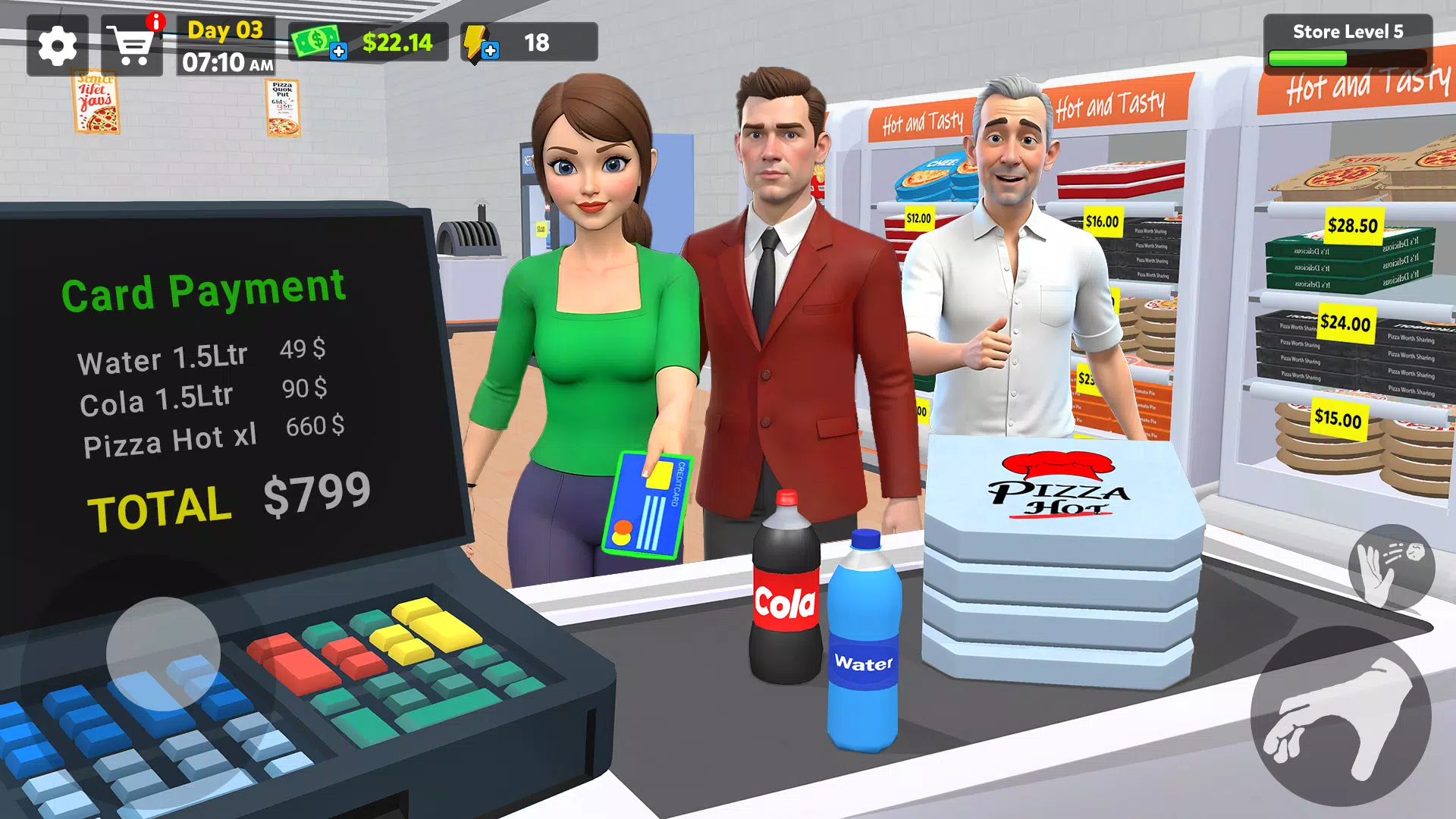 Pizza Shop Simulator 3D Captura de pantalla 2