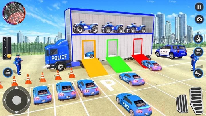 US Police Car Transport Career Tangkapan skrin 3