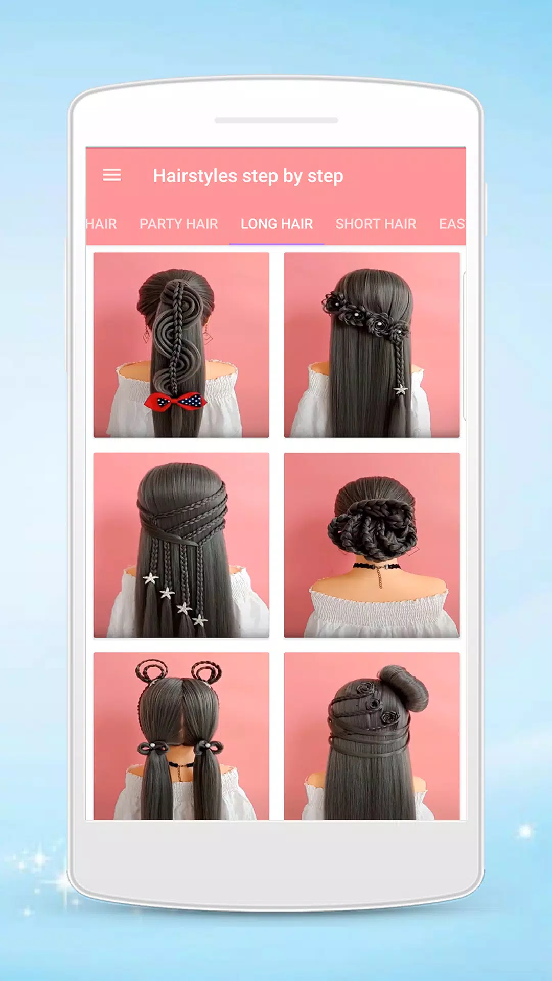 Hairstyles step by step スクリーンショット 0