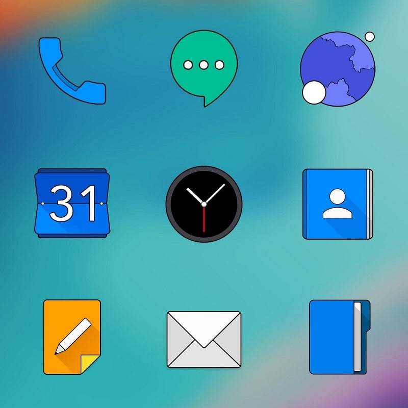 Oxigen HD – Icon Pack Tangkapan skrin 0