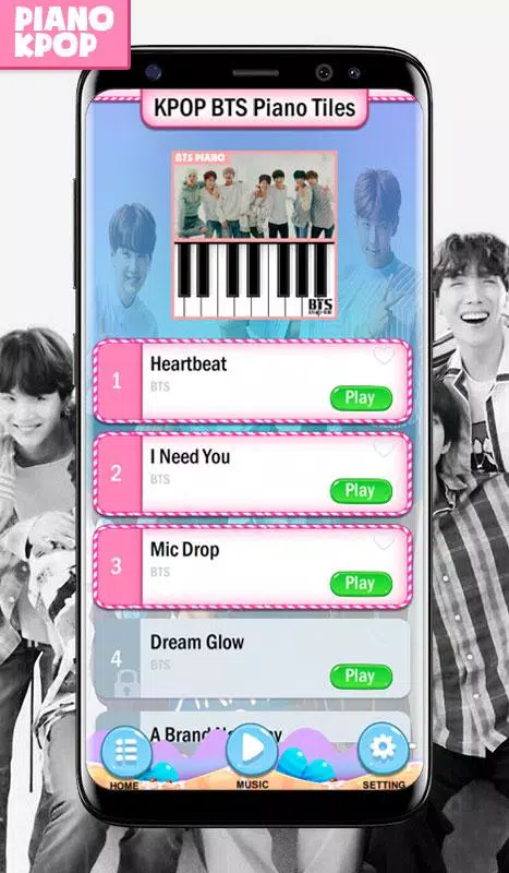 KPOP BTS Piano Magic Tiles ဖန်သားပြင်ဓာတ်ပုံ 0