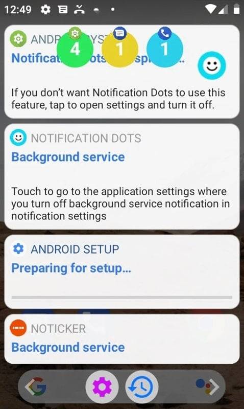 Notification Dots ဖန်သားပြင်ဓာတ်ပုံ 1