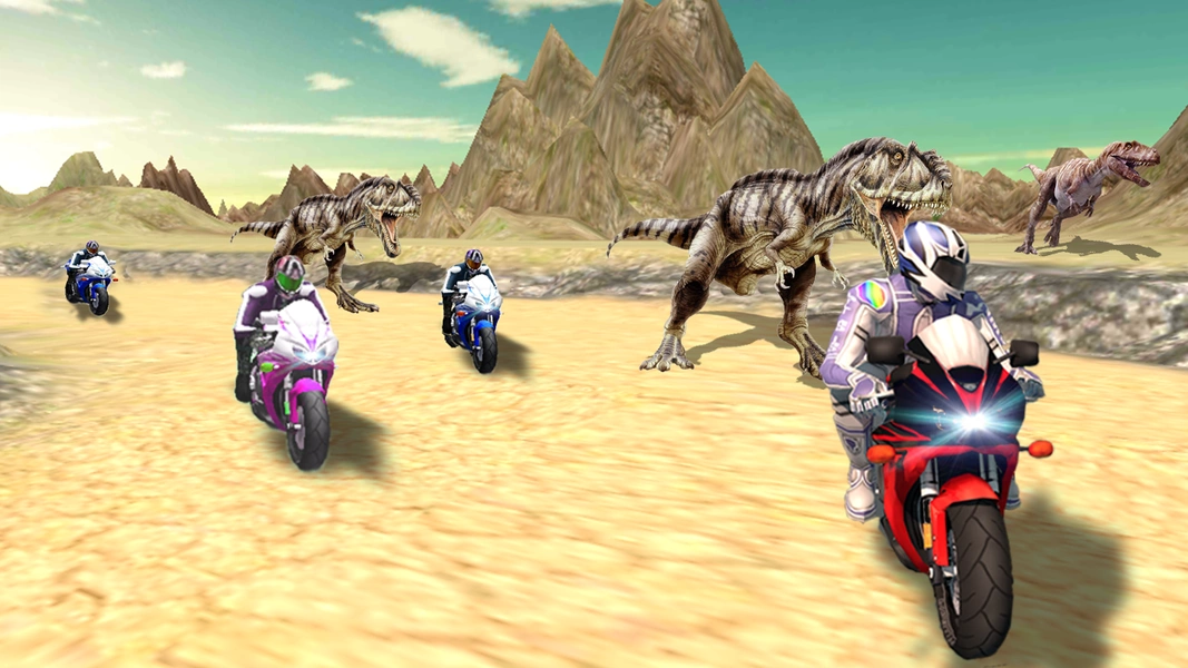 Dino World Bike Race Game - Jurassic Adventure 스크린샷 2