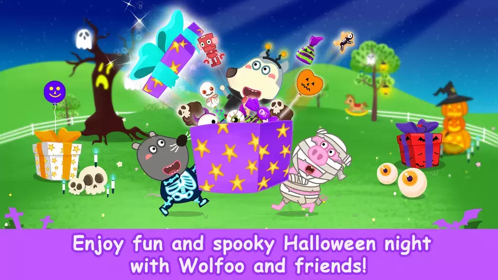 Wolfoo School Halloween Night Zrzut ekranu 0