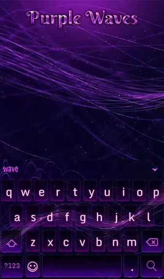 Purple Waves Wallpaper 螢幕截圖 1