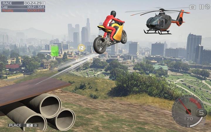 Crazy Stunt Rider GT Bike Game Zrzut ekranu 0