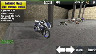 Schermata Motorbike 3D Drag Race 0