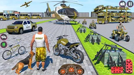 Army Car Truck Transport Games Zrzut ekranu 0