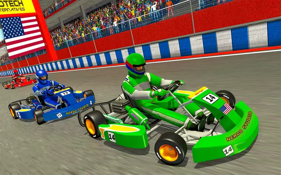 Go Kart Racing Games 3D Stunt स्क्रीनशॉट 0