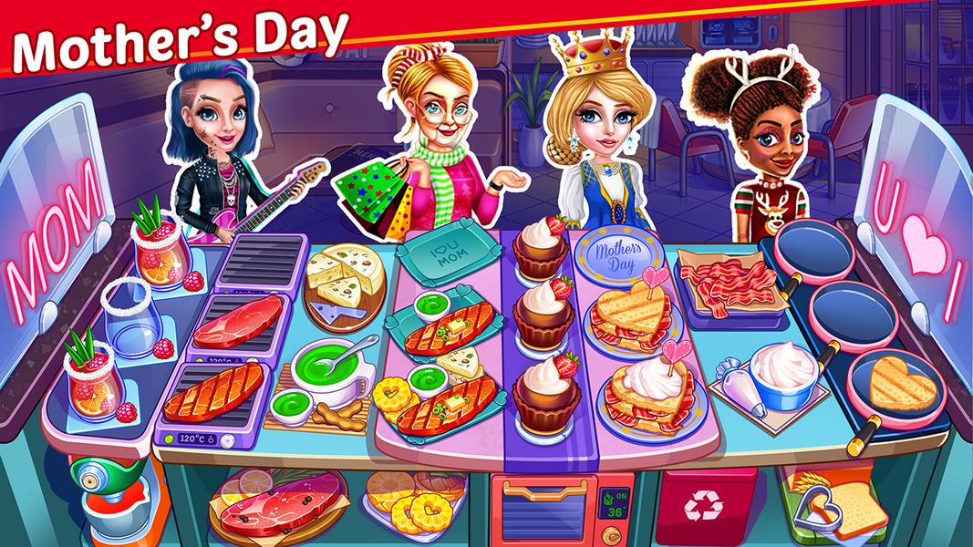 Schermata Christmas Food Shop - Cooking Restaurant Chef Game 0