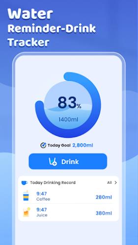 Water Reminder - Drink Tracker 螢幕截圖 0