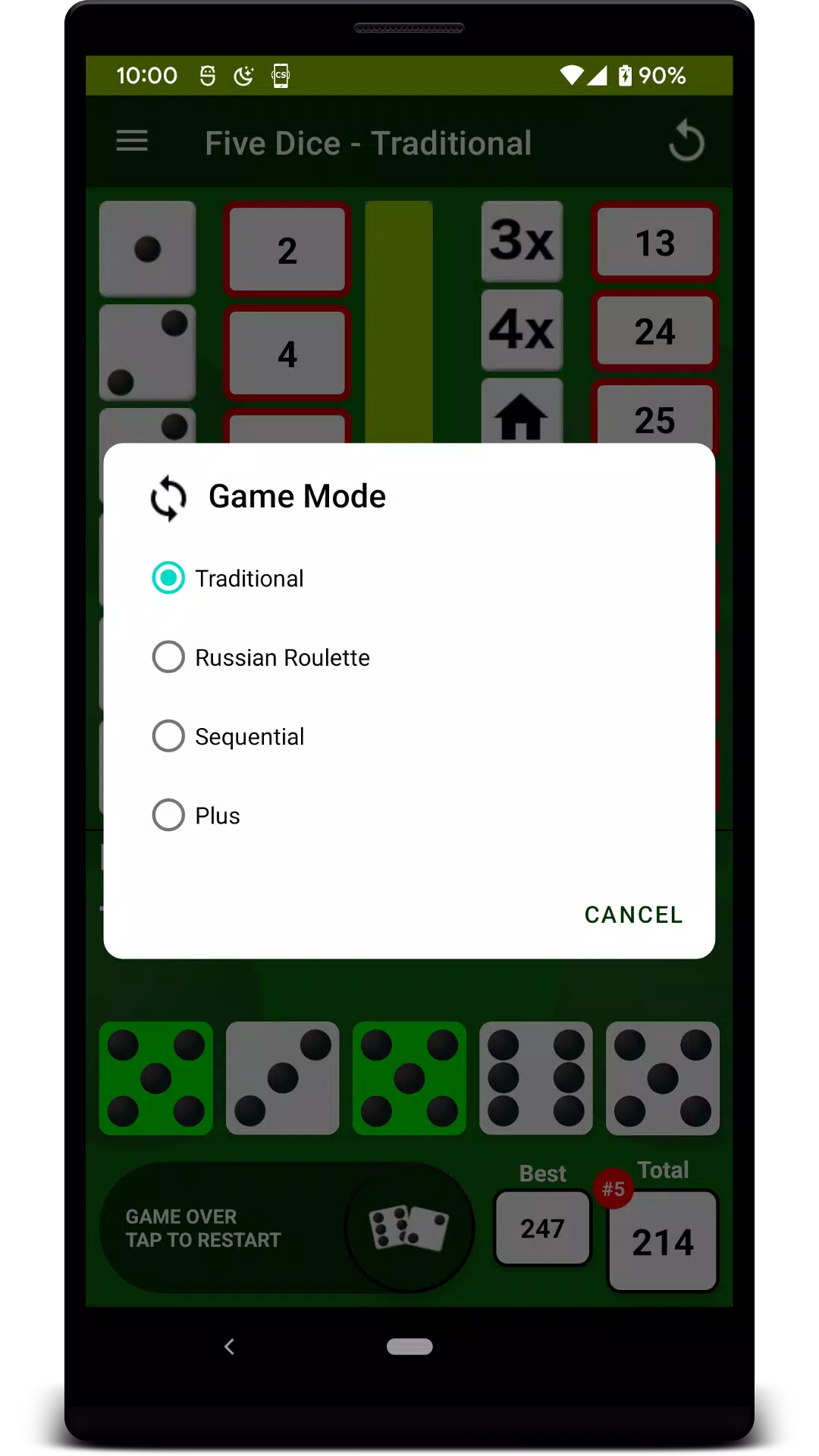 Five Dice Screenshot 3