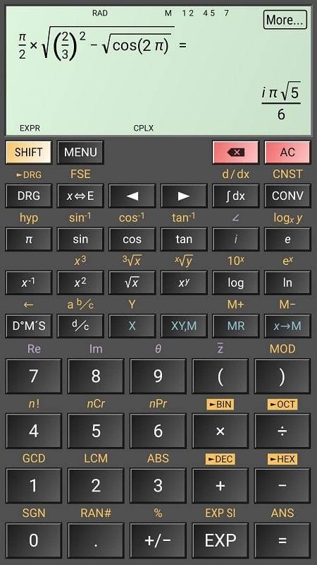 HiPER Scientific Calculator应用截图第1张