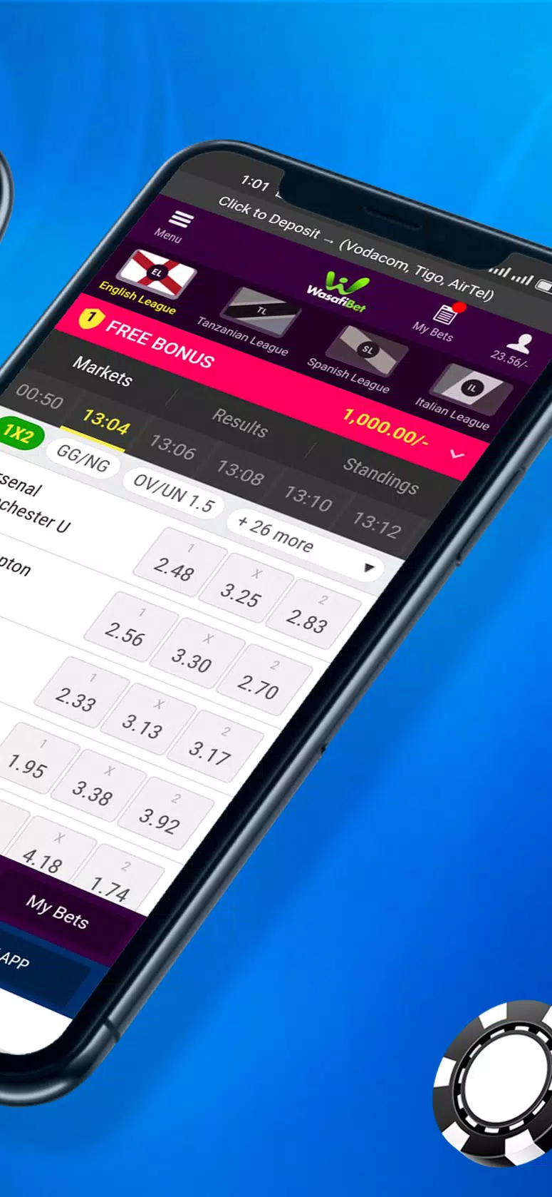 Wasafibet - Sportsbook, Casino Screenshot 3